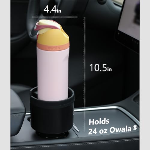 SEVEN SPARTA Car Cup Holder Expander for 32-40oz Large Bottles & Tumblers - color: Black, size: Medium*1