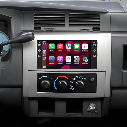 PHEZEN 7 inch Touchscreen Car Stereo for Dodge Dakota 2005-2011, Android 13 Double Din Car Radio with Carplay & Android Auto in-Dash Navigation BT Mirror Link WiFi Backup Camera 2+32G - style: 2+32GB