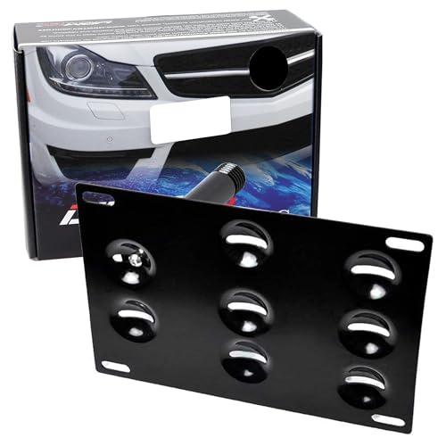 iJDMTOY Tow Hook License Plate Mounting Kit for Mercedes C/S/M/GLB/CLA