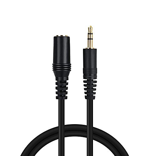 3.5mm Stereo Male to Female Extension Audio Cable Cord (1 Feet) - size: 1 Feet