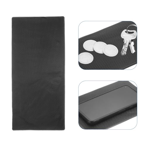 HARFINGTON Car Dashboard Anti-Slip Mat 15.7" x 8" Universal Sticky Dash Pad Washable Reusable Car Non-Slip Mats for Phone Keys Sunglasses Electronic Devices, Black - size: 15.7" x 8"