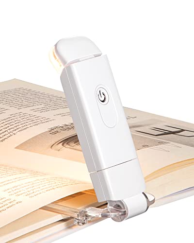 DEWENWILS Book Lights, Reading Lights for Books in Bed, 4 Brightness Adjustable for Eye Care - color: White