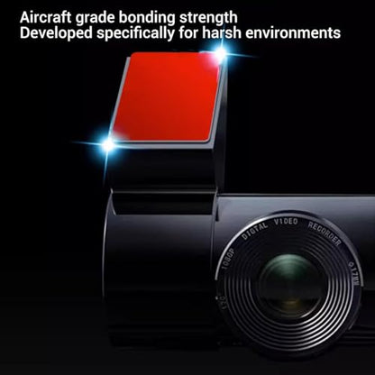 Dashcam Mount Adhesive Pads, 5pcs Square Heat Proof Powerful Double Sided Stickers with Flat Mounting for Curved Textured Surfaces (#1) - size: #1