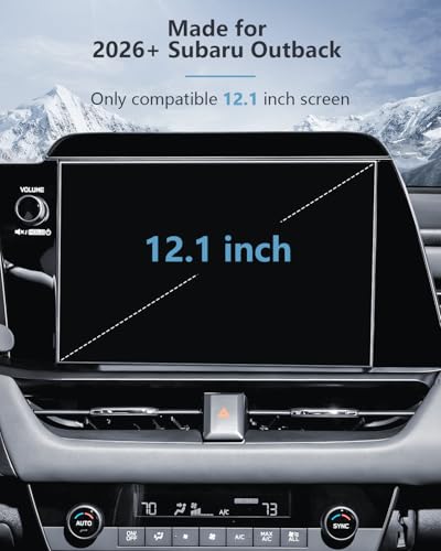 SKTU 2PCS for 2026 Subaru Outback Screen Protector Outback 12.1" for 2026+ Subaru Outback (Premium/Limited/Touring/Wilderness/Limited XT/Touring XT) 12.1-Inch Multimedia System Screen Subaru Outback 2026 Accessories Nano Screen Protective Film [Ultra HD,