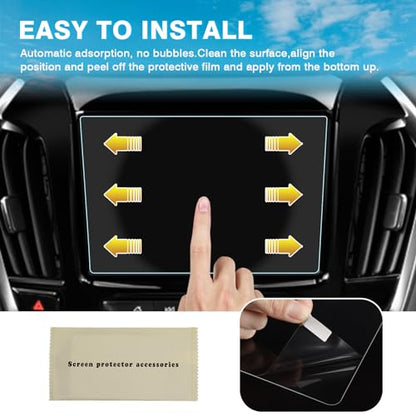Karltys [Upgrade 2 Pack Screen Protector for Chevrolet Traverse 2018-2023 8-inch [No Glare & Fingerprint] Tempered Glass Chevy Traverse (LT Cloth/LT Leather/RS/Premier/High Country) Accessories - size: 8 inch 2018-2023 Chevy Traverse