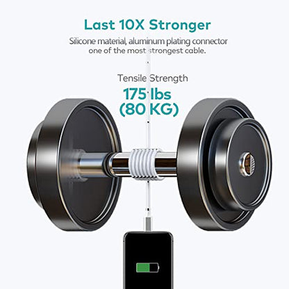 AICase Magnetic Charging Cable,(3FT+6.5FT) Super Organized Charging Magnetic Absorption Nano Data Cable for Phone 14/13/12/11/XS/XS Max/XR/X/8/8 Plus/7/7 Plus/6s/6s Plus/6/6 Plus/SE - size: 3 ft(1Pack)+6.5ft(1Pack)