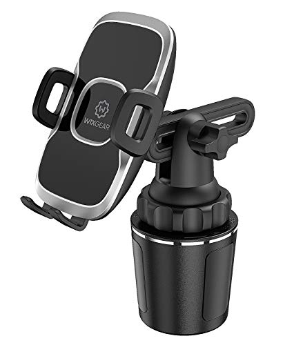 Cup Holder Phone Mount, Adjustable Long Neck Cellphone Holder for Car, Upgraded Version, Cup Phone Holder for Car with Expandable Side Arms, Compatible with iPhone Samsung Google & All Phones