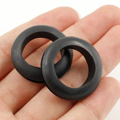 12 Pcs Rubber Grommet, 3/4" ID 7/8" Hole, Black - color: Black, size: 20mm (3/4 inch)