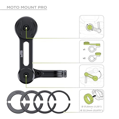 SP CONNECT Moto Bundle II with Anti Vibrations Module| SPC+ | Compatible with for iPhone 14 Pro Max| Motorcycle Phone Mount |Phone Mount for Motorcycle Handlebars | Cell Phone Holder - style: iPhone 14 Pro Max