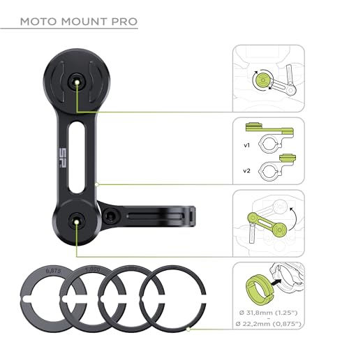 SP CONNECT Moto Bundle II with Anti Vibrations Module| SPC+ | Compatible with for iPhone 11 Pro Max/XS Max| Motorcycle Phone Mount |Phone Mount for Motorcycle Handlebars | Cell Phone Holder - style: iPhone 11 Pro Max/XS Max