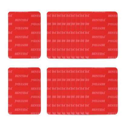 20 Pcs Double Sided Adhesive Pads, 2.4 x 3.07 Inch Dash Cam Sticky Pads Self-Adhesive Square Mounting Foam Tape Waterproof & Heat Resistant for Car Walls Picture Home Decor, Red - size: 2.4 x 3.07 Inch