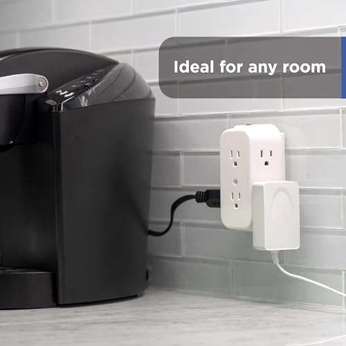 GE Outlet Extender, 6 Outlet Multi Plug Wall Power Splitter - size: 1 Pack