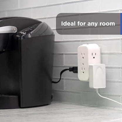 GE Outlet Extender, 6 Outlet Multi Plug Wall Power Splitter - size: 1 Pack