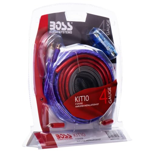 BOSS Audio Systems KIT10 4 Gauge Car Amplifier Installation Wiring Kit - style: 4 Gauge