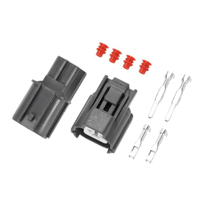 Cable Horn Rear Door Lock Motor Connector Plug for Honda/Inner Male Female Wire Terminal Connector/Waterproof Plastic 2mm Series / 1 Set Gray 2 Pin