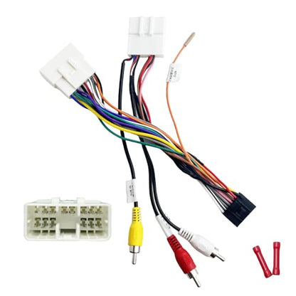 16Pin ISO Aftermarket Radio Harness Adapter for Subaru Forester 2008-2011 with Audio Input SWC, 16Pin Android Car Stereo Wiring Harness with Subwoofer Input for Forester