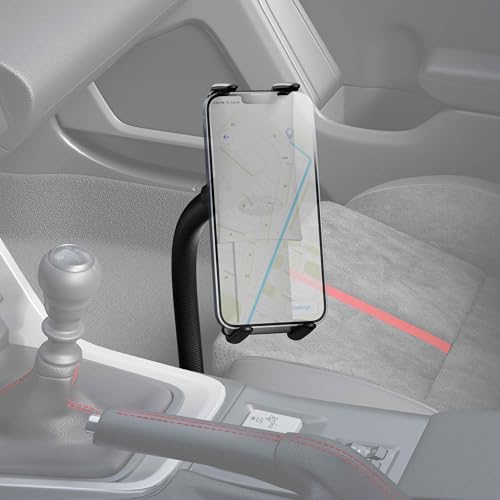 Arkon Mounts - Car Seat Rail Phone or Tablet Mount | Flexible Positioning | 22" Gooseneck | 360° Adjustability | Tablet Holder fits iPhone, Galaxy, Note and more | Up to 8" Screen Size