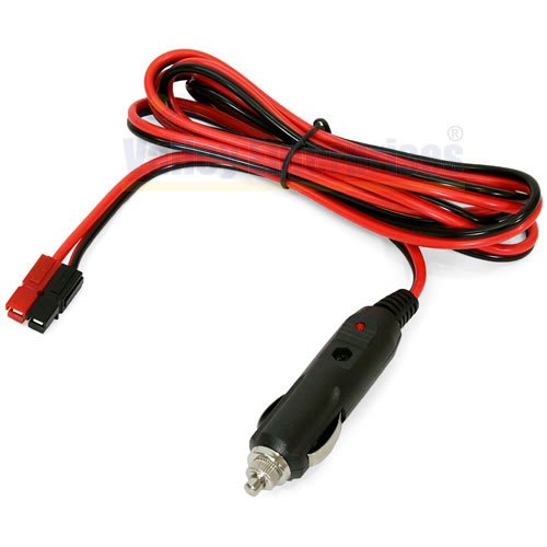 Valley Enterprises Cigarette Lighter Plug with Anderson Power Connectors, Length 6 Feet