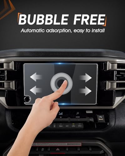 CDEFG For 2025 2026 Toyota Tundra Screen Protector - 8 Inch Matte Anti Glare Tempered Glass - 2023 2024 2025 2026 Tundra (SR, SR5) Touchscreen Accessories - color: Tundra 8 Inch Matte