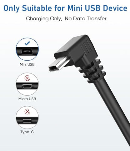 Charger Cable for Garmin GPS,(3Ft 18AWG) USB C to Mini USB Charging Cord - size: Mini-Downward, style: 3Ft