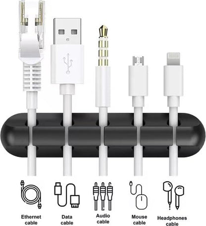 Cord Organizer, Cable Clips Cord Holder, Cable Management USB Cable Power Wire Cord Clips, 2 Packs Cable Organizers for Car Home and Office (5, 3 Slots).