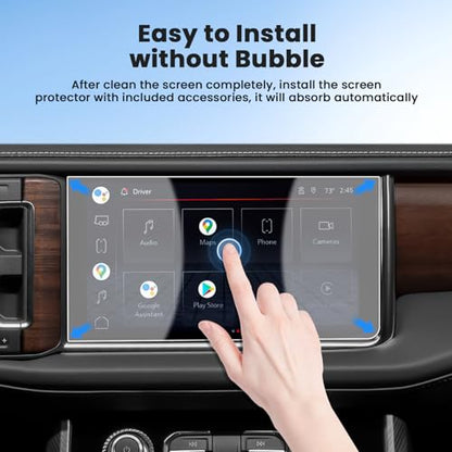 Canvcle Screen Protector for 2021-2024 GMC Yukon (Denali/Denali Ultimate), 10.2 Inch Touch Screen Protector Tempered Glass Navigation Display Screen Cover Infotainment Protective Film - size: 2021-2024 GMC Yukon Denali 10.2 Inch