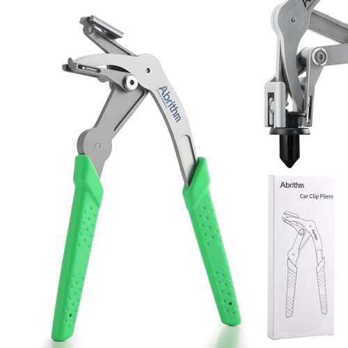 Car Clip Pliers, Panel Clip Removal Pliers, Professional Plastic Fastener Removal Tool for Removing Automotive Fasteners Clips Without Damage Green - color: Green