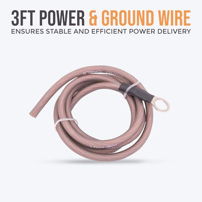 Elite Audio 8 Gauge Amplifier Wiring Kit, 1000W CCA Amp Install Kit – EA-PRMK8 - size: 8 Gauge (Single Amp)