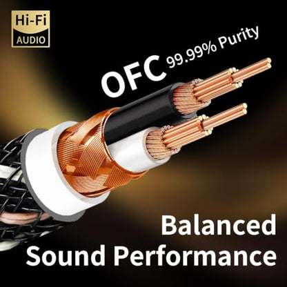 Audiophile HiFi Audio RCA Cables RCA Splitter 1 Male 2 Male 4.92ft - size: 4.92ft/1.5m