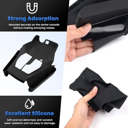 Autorder Silicone Center Console Organizer for 2019-2025 Toyota RAV4 Accessories Seat Gap Storage Box Soft Gear Shift Panel Trim Cover - size: 2019-2025 Toyota RAV4