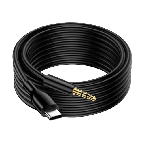 Samsung S26 Ultra S26+ S26 Aux Cord for Samsung Galaxy A17/A16/A36/Fold 7/Flip 7/S26/S25 FE/S25/S24/S23, 3FT USB C to 3.5mm Audio Adapter Headphone Jack Type C Car Aux Cable for iPhone 17e,Pixel 10a - color: Black