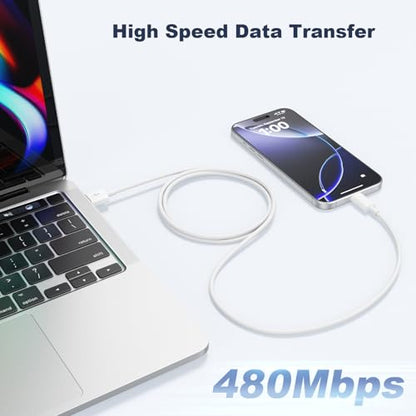 Car Carplay Cable for iPhone 17 16 15 Pro Max Air 3FT USB A to USB C Cable - color: White, size: 3FT