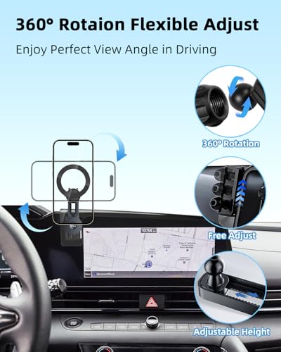 PZK Car Phone Holder for Hyundai Elantra 2021-2026 8-Inch/10.25-Inch Screen - color: Magsafe, size: Extension Rod