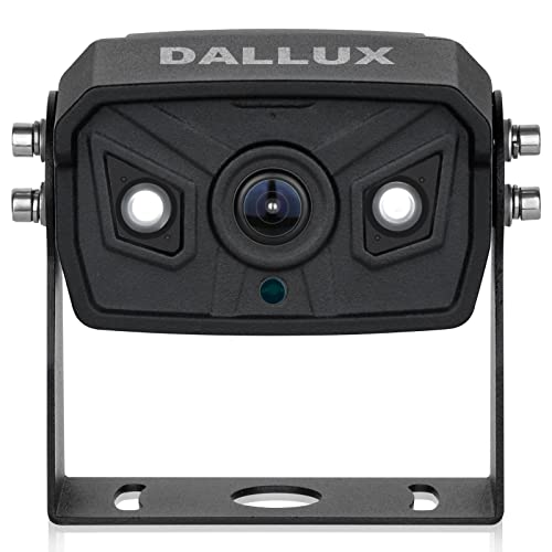 Bus Truck Vehicle Backup Cameras Wide View Angle Cab Cam Rearview Reverse Waterproof Night Vision 4 Pin Camera for Travel Trailer/Pickup/Van/Oversize Truck/Fifth Wheel/RV Camper/Motor Home (12-24V)