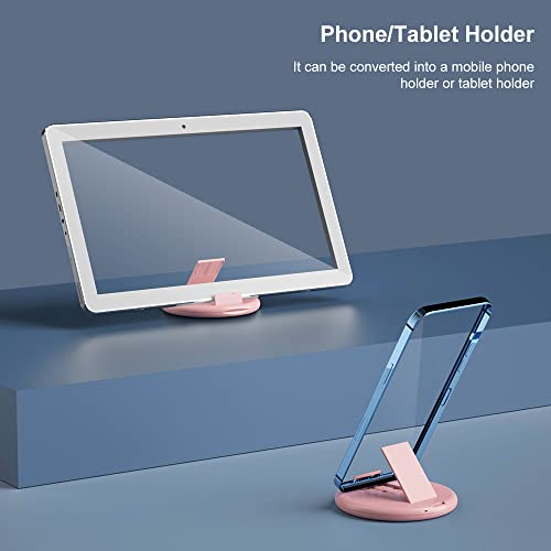 YANZIE USB Adapter Kit, USB C Travel Organizer Case with Phone Stand, Pink - color: Pink