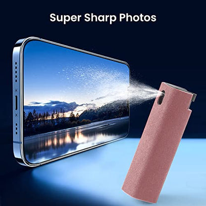 YTT Touchscreen Screen Cleaner Spray, for Phones iPad Car (Pink LightGray) - color: Pink and Light Gray