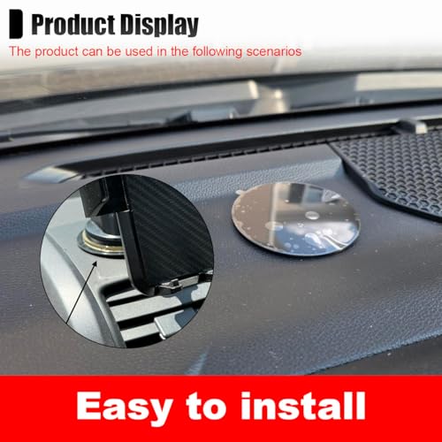 80mm Adhesive Dashboard Pad Mounting Disk, Heat-Resistant Sticky Pad for Suction Cup Dash Phone Mount, Universal Sticky Disc Replacement for Car Dash Cam Phone Holder GPS Suction Mount (6PCS) - size: 6PCS