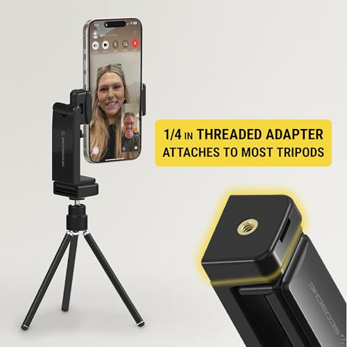 Scosche SUHTRVL-1 Airplane Travel Essentials Plane Phone Holder Mount for Long Flight, Foldable Cell Phone Stand for Desk, Seat Back, Tray Table or Tripod Compatible with Apple iPhone, Samsung Galaxy - style: Travel / Desk / Office