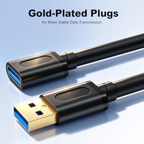 USB 3.0 Extension Cable 10Ft, USB 3.0 Repeater USB Male to Female Lead with Signal Amplification Active Cord for Printers, Keyboards, Game Console, Loudspeakers, Scanners, Displays, Headsets(3M/10Ft) - size: 10 Ft
