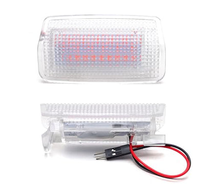 iJDMTOY Brillian Red 18-SMD Full LED Under Side Door Courtesy Lights Compatible with Toyota 2022-up Tundra, 2023-up Sequoia, Compatible with Lexus 2024-up GX550, Replace OEM Single LED Lamp - style: Red