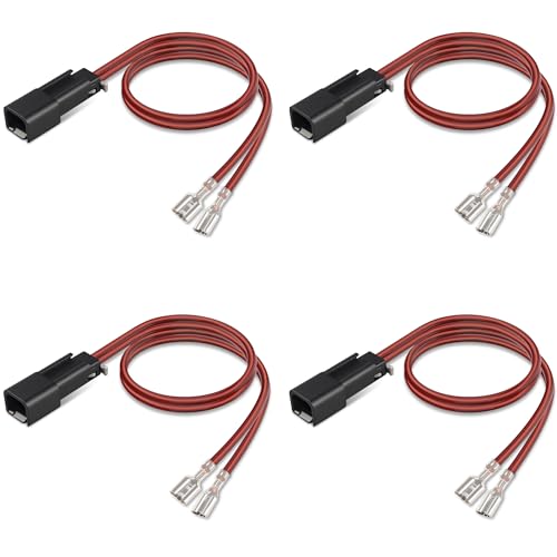 4 Pcs 72-4570 Speaker Harness,Professional Thicker Longer Speaker Wire Harness Adapter Connector Plug for Dodge Neon Chevrolet Corvette Cavalier Pontiac Sunfire - style: 72-4570*4pcs