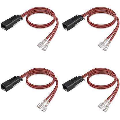 4 Pcs 72-4570 Speaker Harness,Professional Thicker Longer Speaker Wire Harness Adapter Connector Plug for Dodge Neon Chevrolet Corvette Cavalier Pontiac Sunfire - style: 72-4570*4pcs