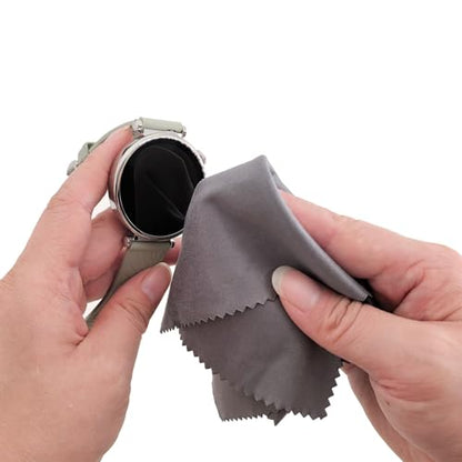 Microfiber Cleaning Cloth, 30 Pack - 200+ GSM Heavyweight Lint-Free Streak & Scratch-Free Cloths for Eyeglasses, Glasses, Screens, Camera Lens - 7x6 Inch Premium White, Bulk, Reusable