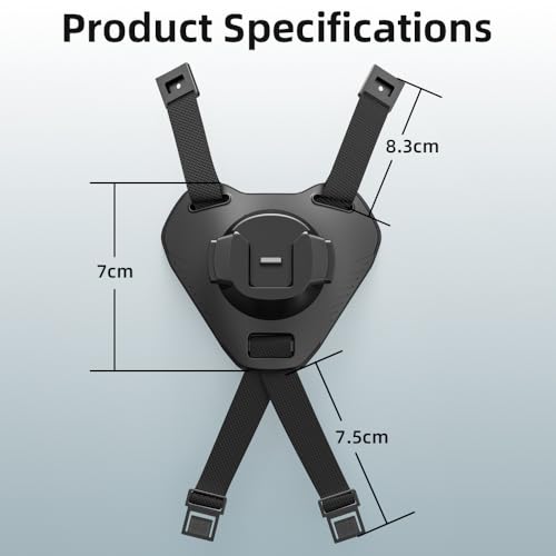 Slide-in Motorcycle Helmet Chin Strap Mount, Quick-Release Motorcycle Helmet Mount Compatible with Go Pro13/12/11/10/9, DJI Action 6/5 Pro/4, DJI Nano, Insta360 ONE R,AKASO/Campark/YI and More - style: Slide-in Motorcycle Helmet Chin Strap Mount
