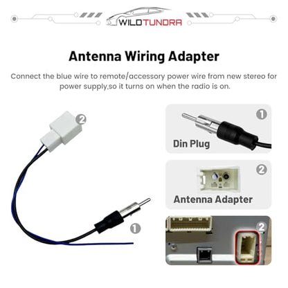 20 Pin Radio Wiring Harness Replacement for Toyota 2000-2006 4Runner Avalon Camry with JBL Amplifier with Antenna Cable, Car Stereo Speaker and Power Cable fit for Double/Single Din Stereo Head Unit - style: 20-Pin, with Antenna Adapter