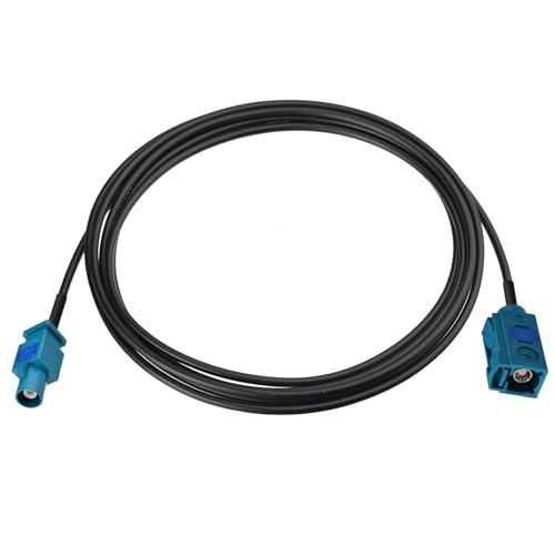 Yuslao Fakra Z Female to Fakra Z Male Connector Cable 2m 6.5ft Vehicle Car Antenna Extension Cable for Car Stereo Android Head Unit 4G LTE Telematics Bluetooth Module GPS Navigation Sirius XM Radio