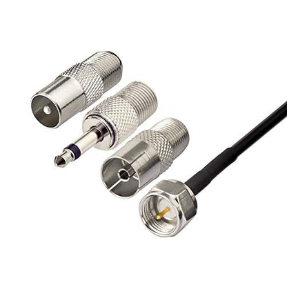 Bingfu FM Radio Dipole Antenna for Stereo Receiver Indoor Pioneer Onkyo Yamaha Marantz Bose Wave Music System Home FM Radio AV Audio Video Home Theater Receiver