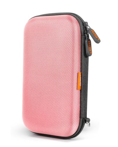 Light Pink Kawaii Hard EVA Case, Shockproof Travel Pouch for Drive - color: Light Pink