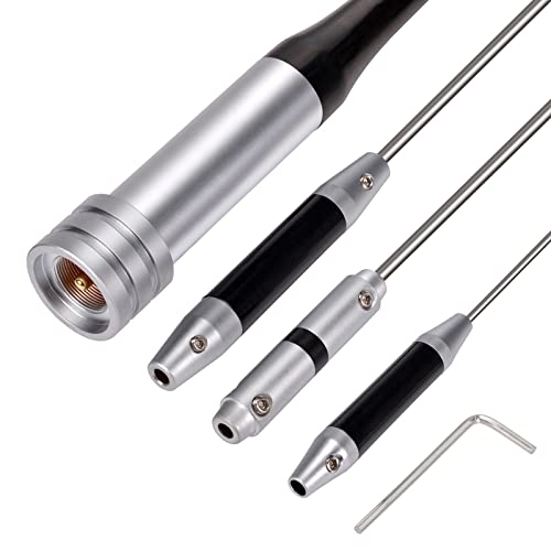 Bingfu Mobile Ham Radio High Gain Antenna Dual Band VHF UHF 144 430MHz - color: Mobile Radio Antenna 62inch
