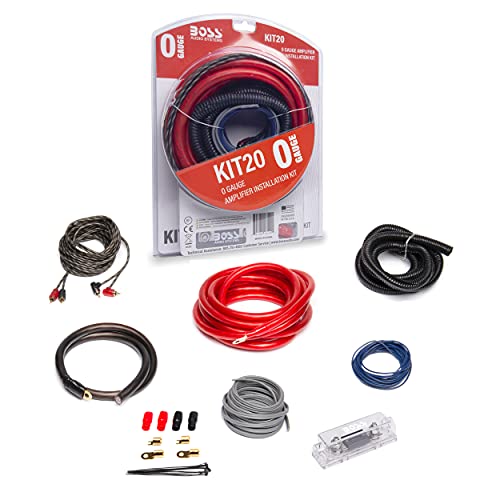 BOSS Audio Systems KIT20 0 Gauge Car Amplifier Installation Wiring Kit - style: 0 Gauge